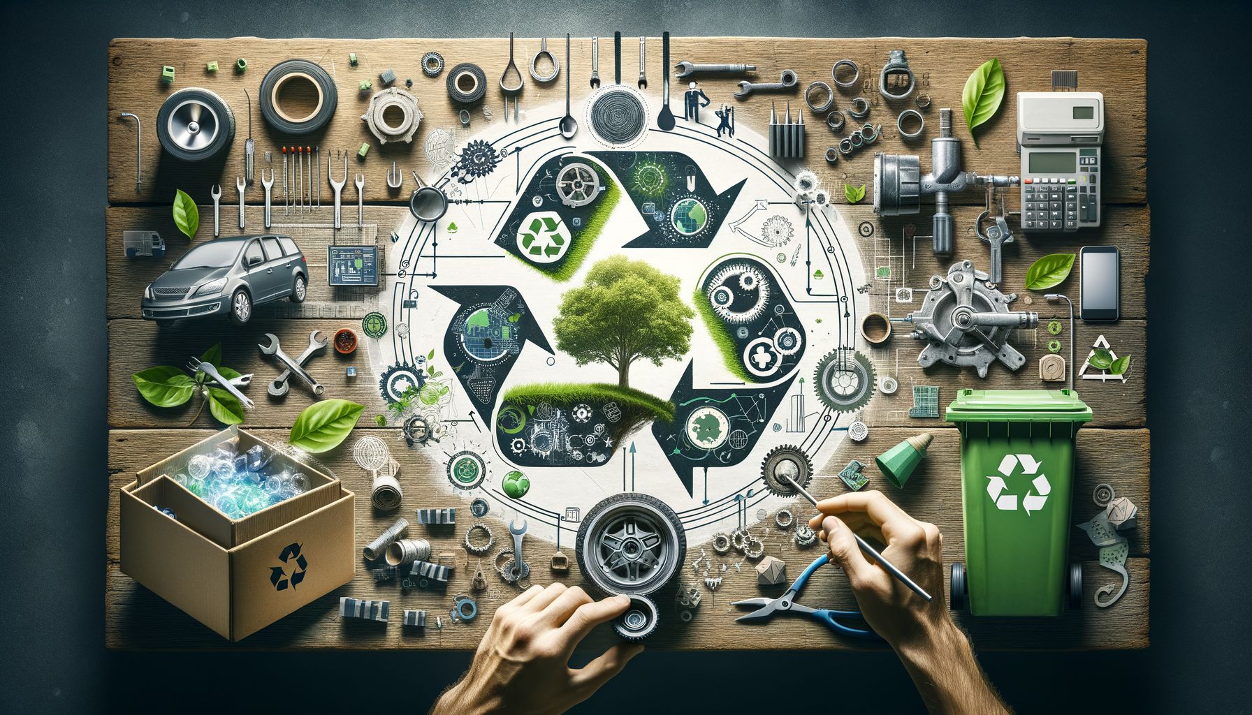 Recycling, Reparaturfreundlichkeit und Kreislaufwirtschaft